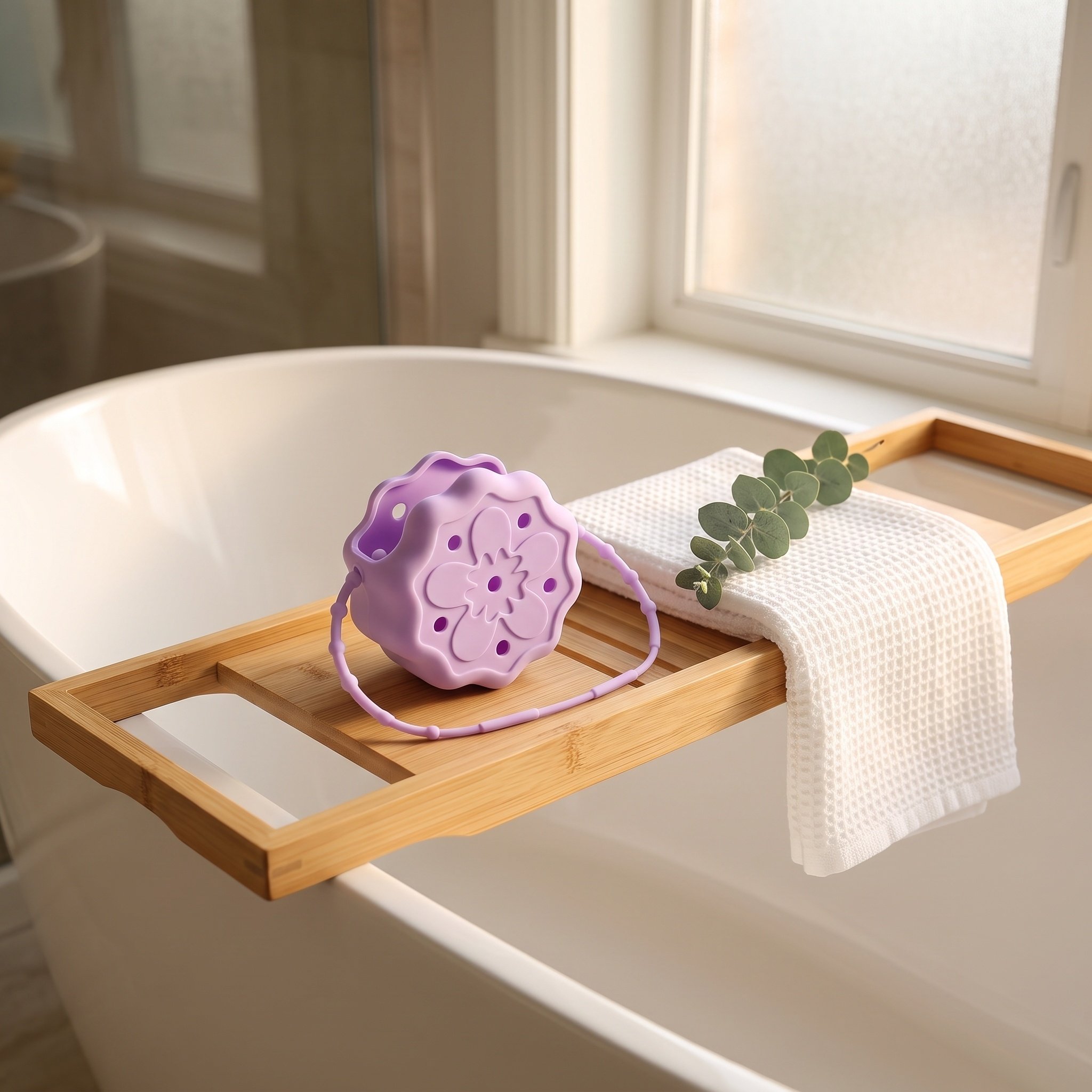 Shower Steamer Tablet - Purple Silicone Shower Steamer Holder Hanging