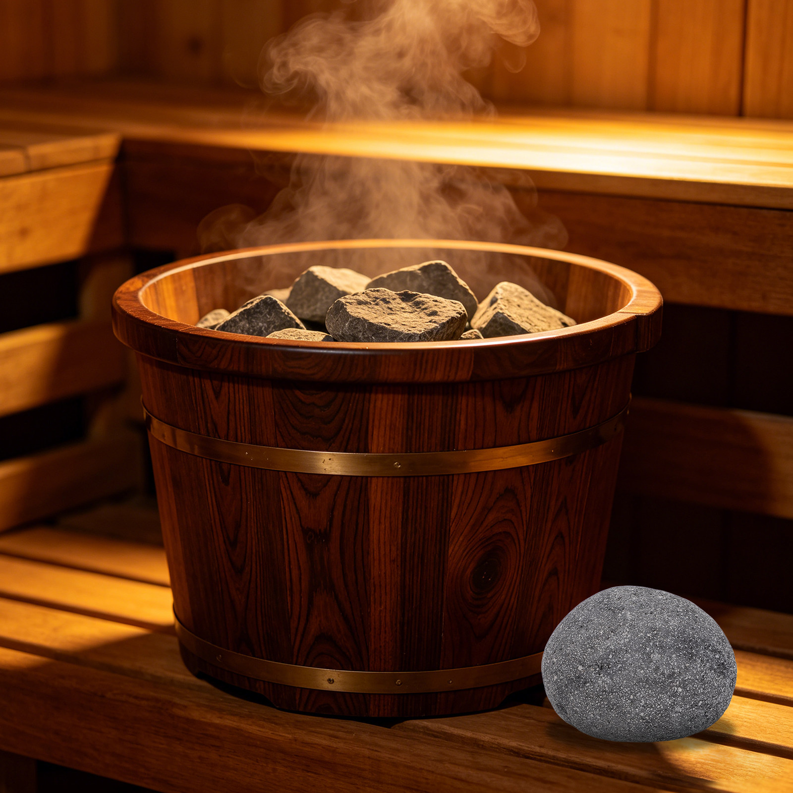 Spa & Wellness Paradies Braunschweig - 1 Bag Sauna Lava Stones Natural