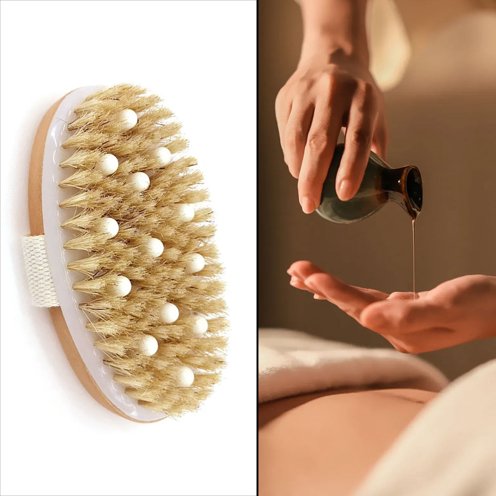 2 In 1 Dry Skin Body Brush Nat - Dry Brush Body review and price