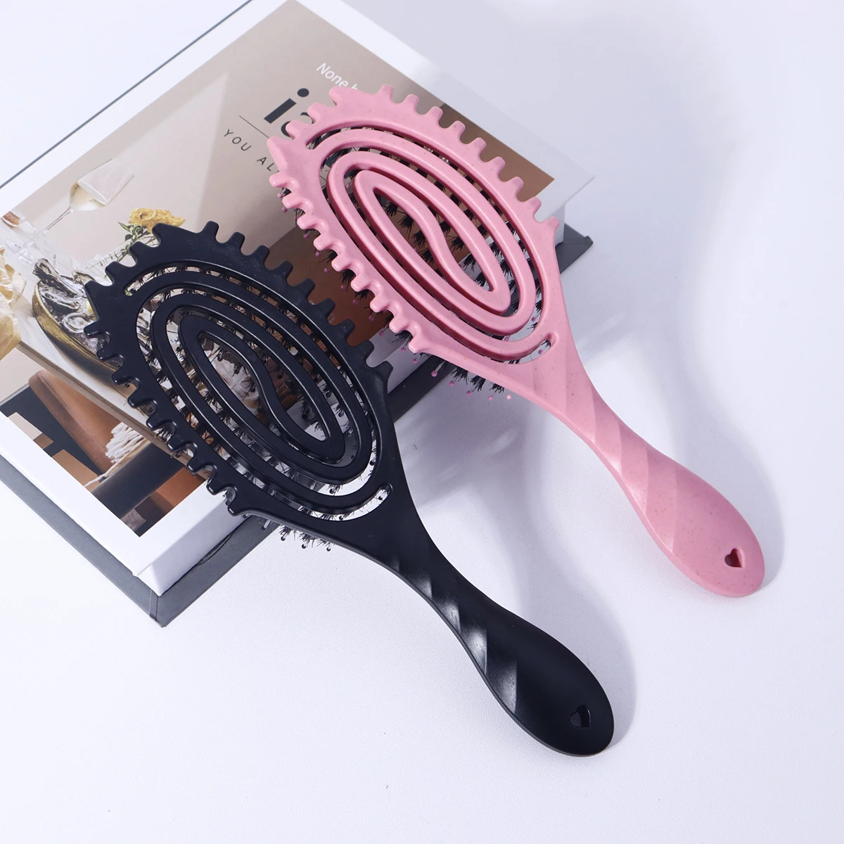2-piece Comb Set,one Hollowed  - Dry Brush Body review and price